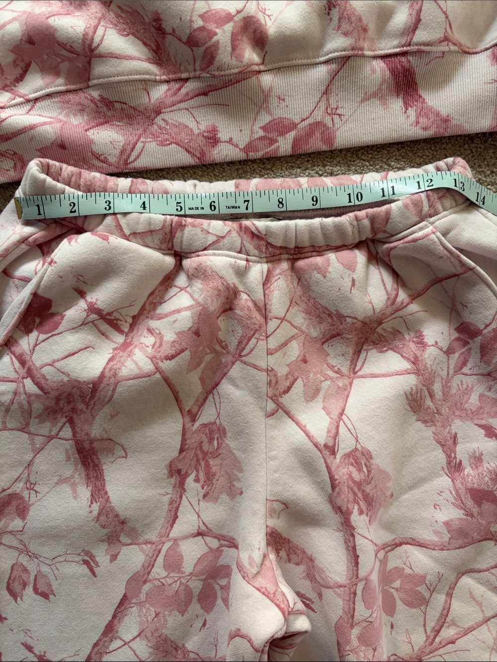 Abercrombie and Fitch Pink Floral Hoodie size M & Sweatpants size S - Picture 6 of 10